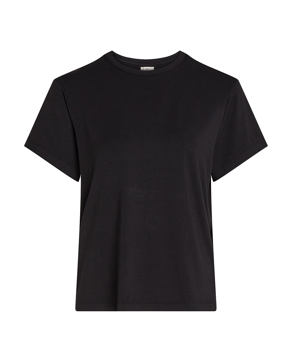 T-shirt de Manga Curta Ultra Soft Modal Preto-4