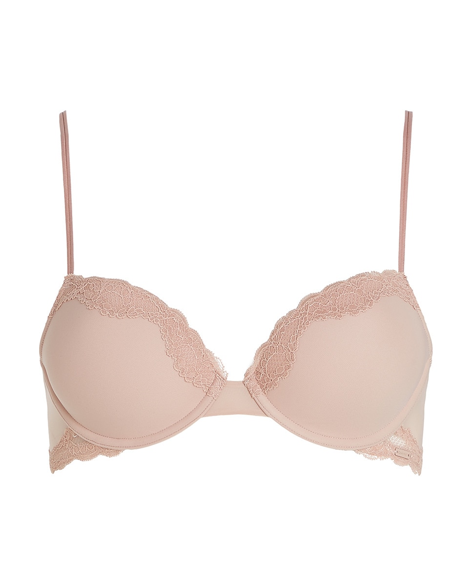 Soutien Clássico com Aros Soft Sheer Lace Bege-4