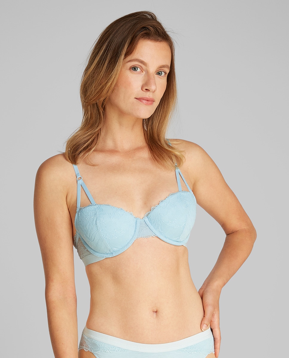 Soutien Balconette Lace Cinzento-claro-1