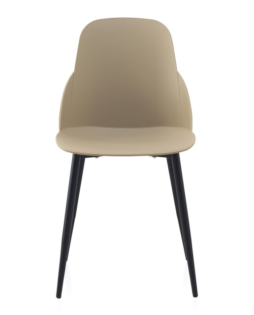 Imagen 0 de Set 4 sillas pp color  con patas metalicas