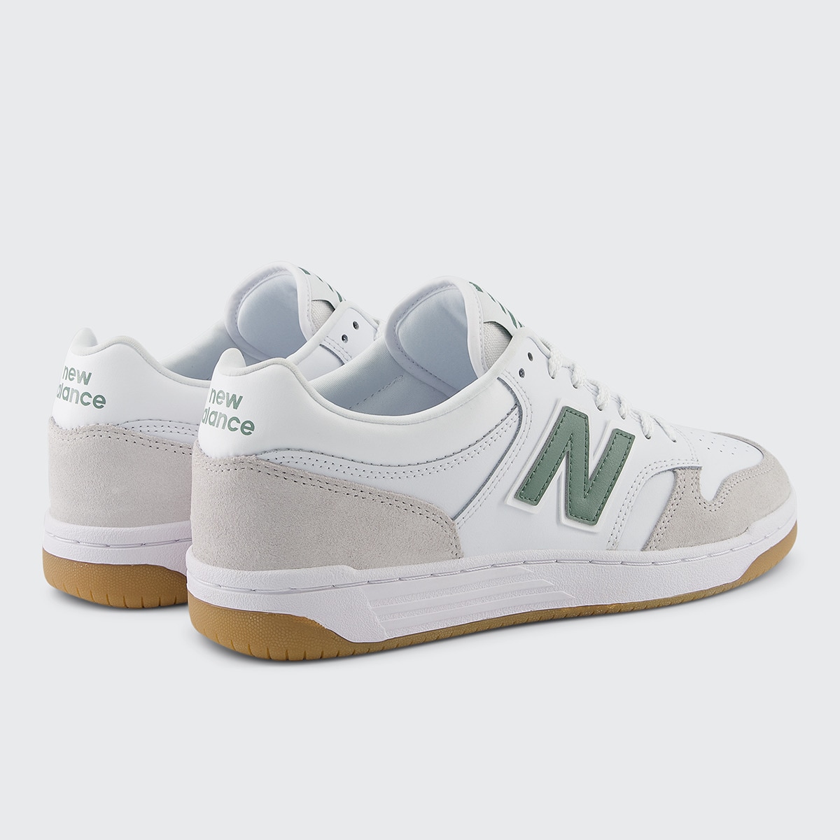 Sapatilhas Casual de Homem BB480LYG Branco / Verde-5