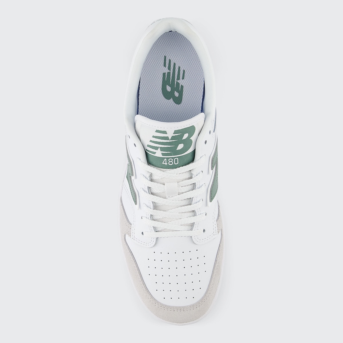 Sapatilhas Casual de Homem BB480LYG Branco / Verde-3