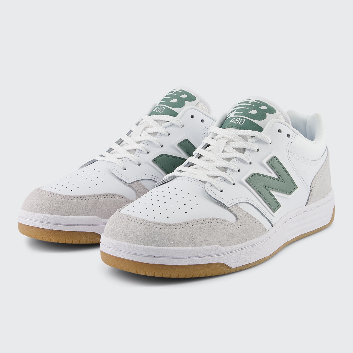 Sapatilhas Casual de Homem BB480LYG Branco / Verde-2