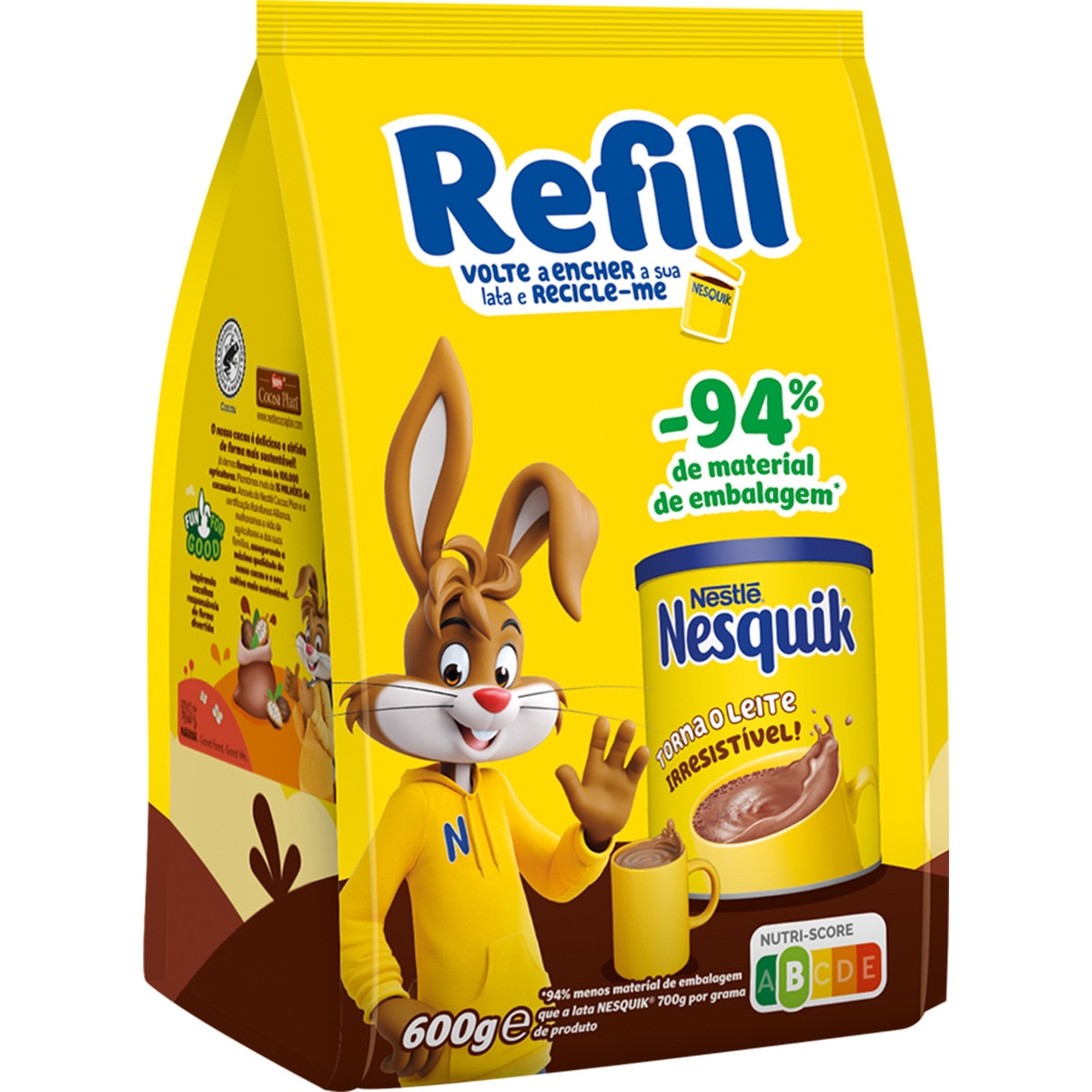 Achocolatado em Pó embalagem 600 g