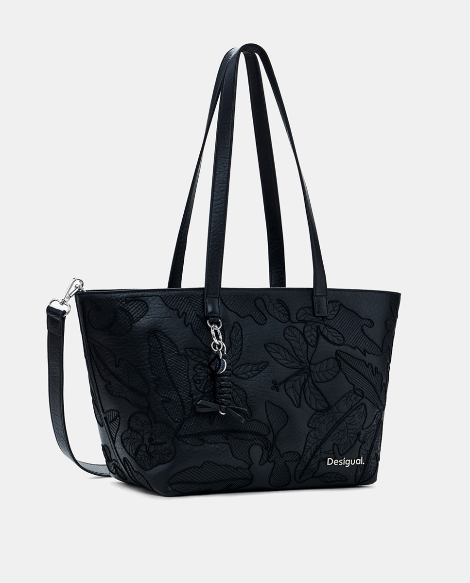 Mala Shopper com Relevos Preto-3