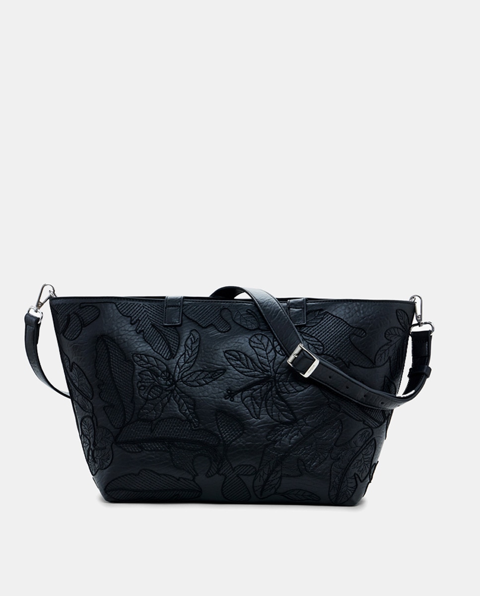 Mala Shopper com Relevos Preto-4
