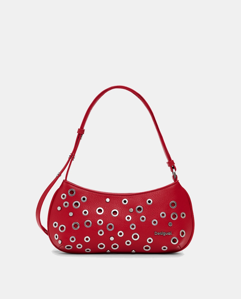 Mala de Mão com Tachas Vermelho-1