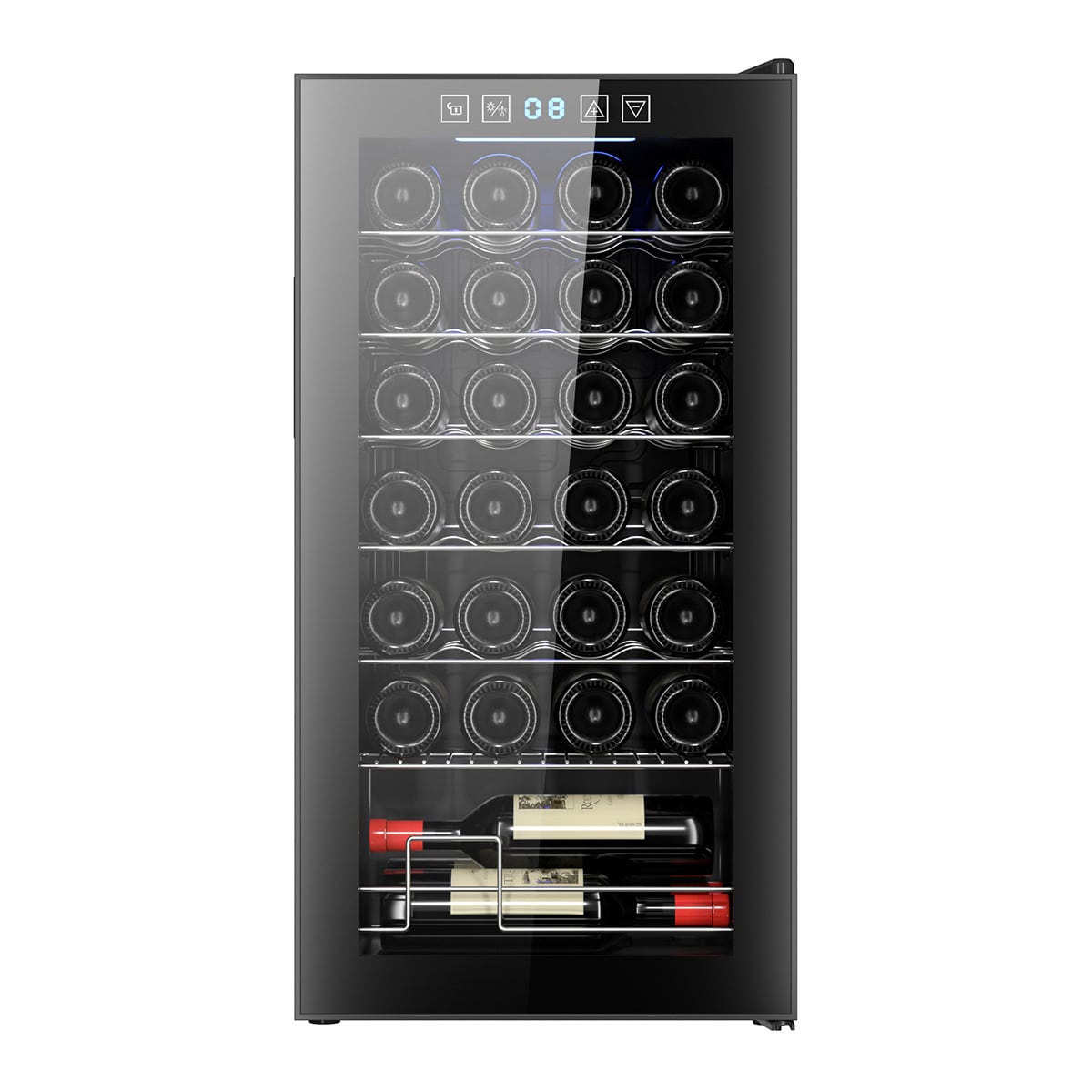 Garrafeira Saivod VCS28G para 28 Garrafas Standard - Negro Preto-1