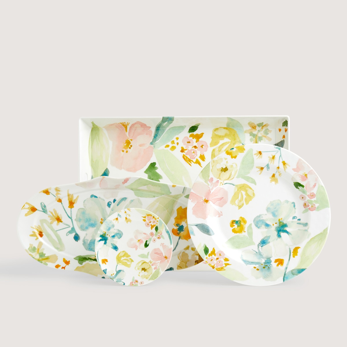 Travessa Oval de Melamina Juliet Multicolor-4