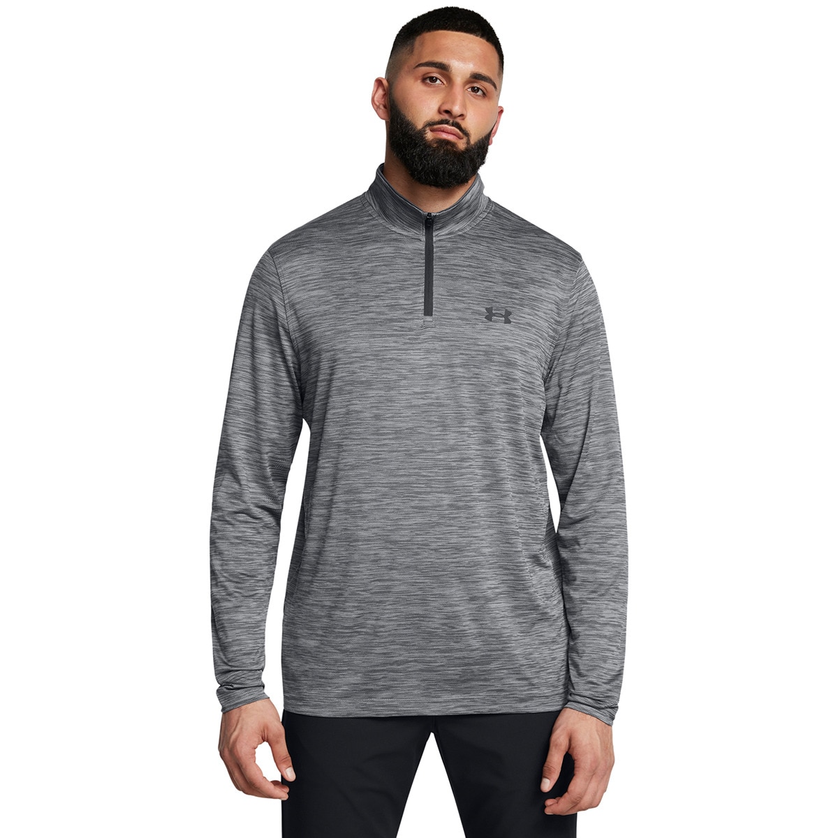 T-shirt de Homem UA MatchPlay 1/4 Zip Cinzento-1