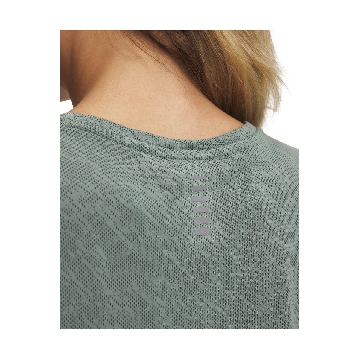 T-shirt de Mulher UA Launch Camo Shortsleeve Verde-3