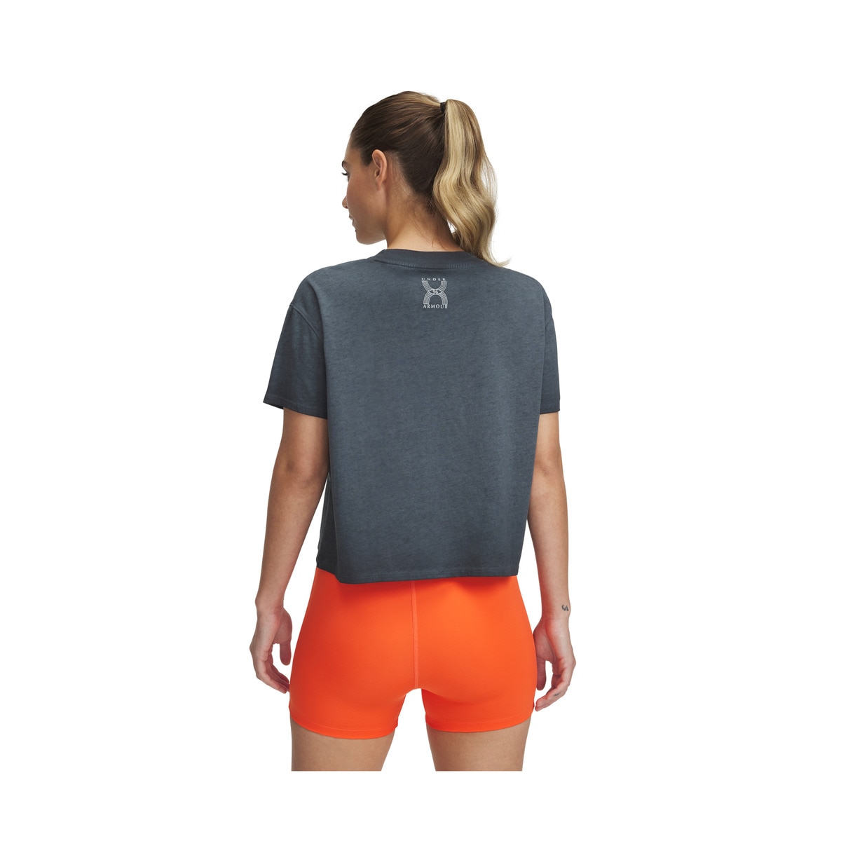 T-shirt de Mulher UA Run 96 Graphic SS Preto-2