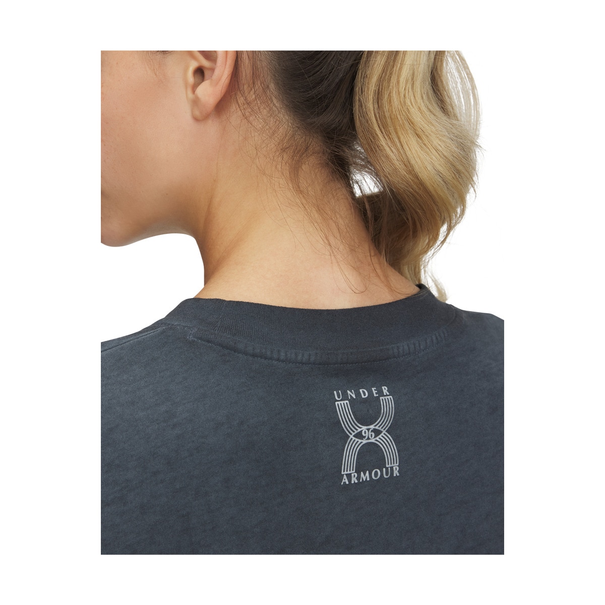 T-shirt de Mulher UA Run 96 Graphic SS Preto-3