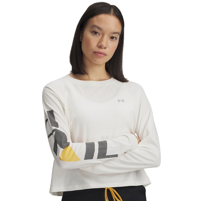 Imagem 0 de T-shirt de Mulher UA Trail Run Graphic LS