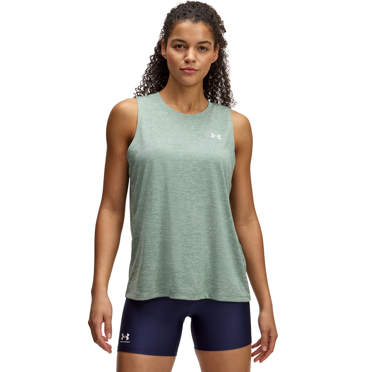 T-shirt de Mulher Tech Tank Twist Verde-1