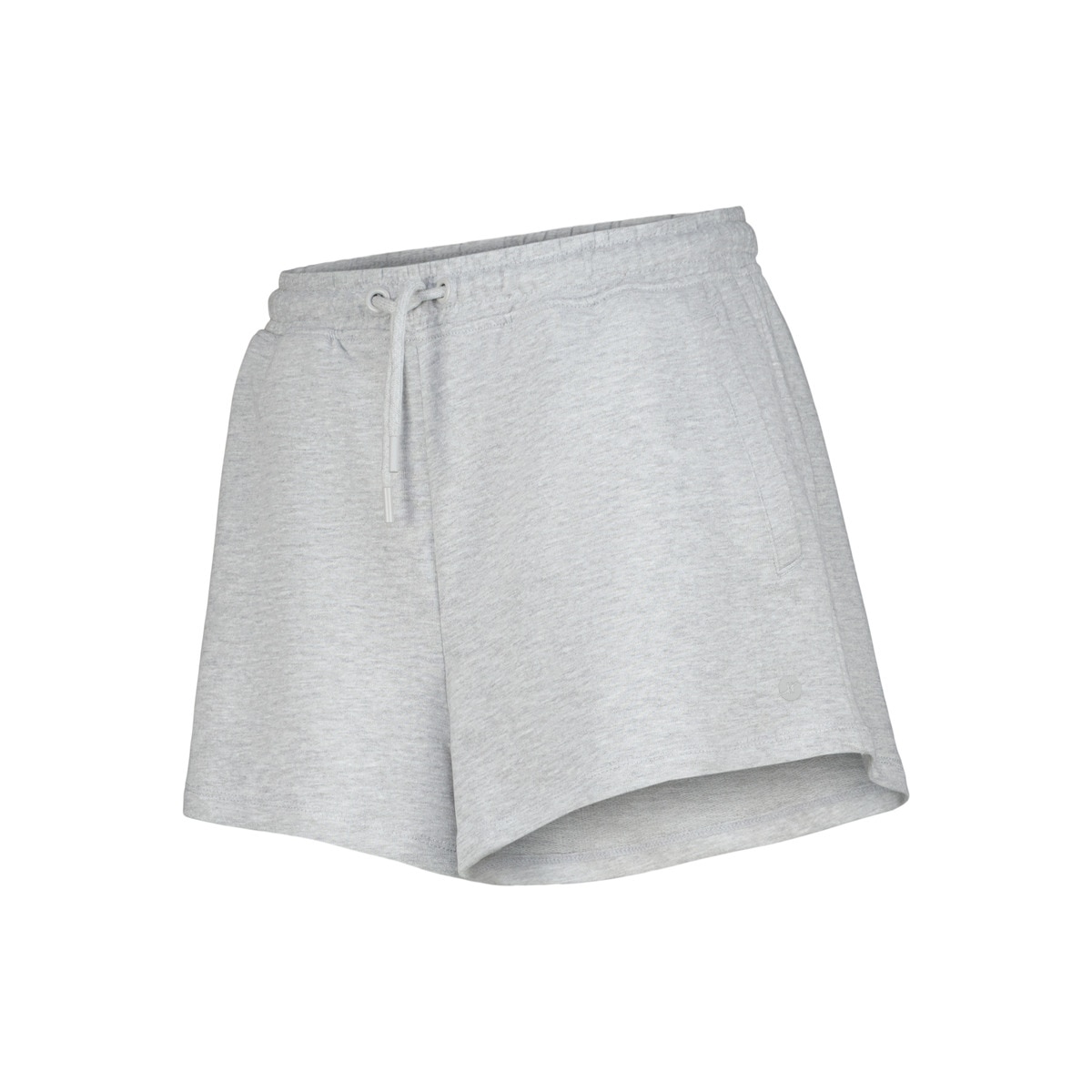 Pantalón corto terry mujer Gris-4