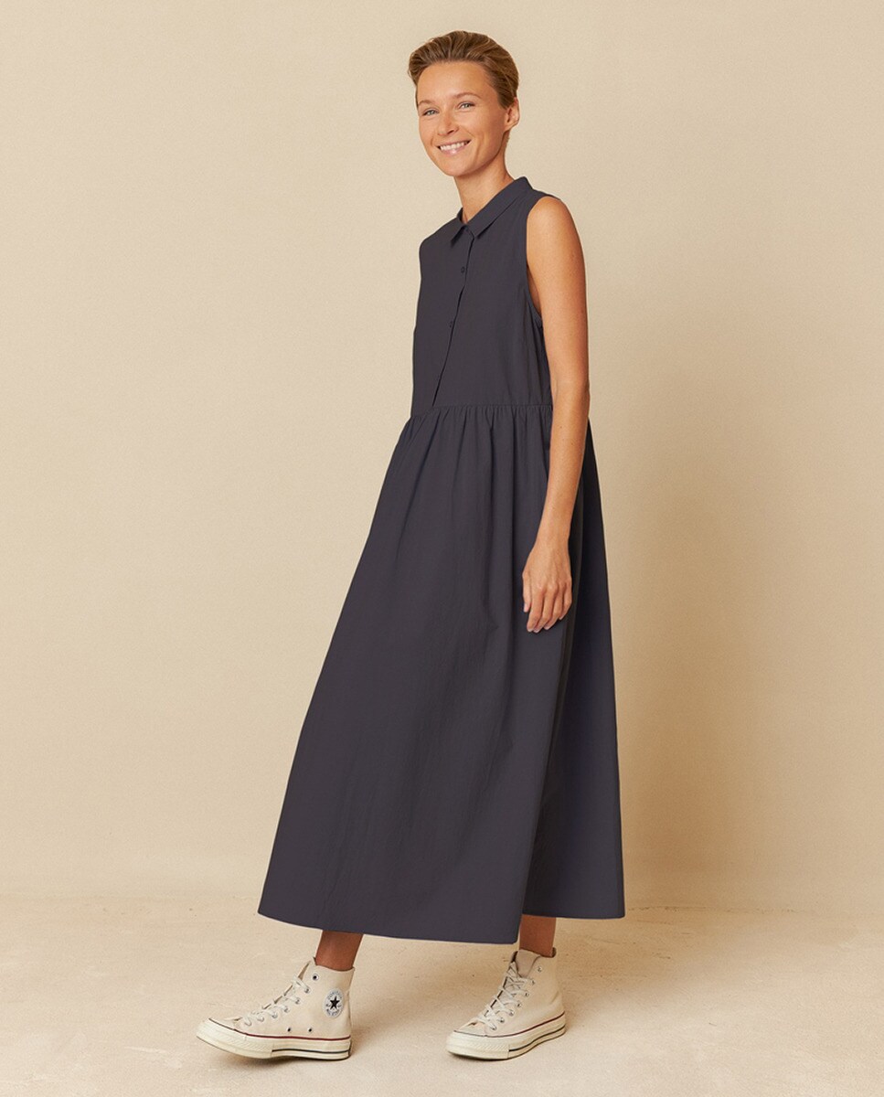 Vestido Camisero Indie And Cold Vestidos Vestido Indi&cold Azul Para