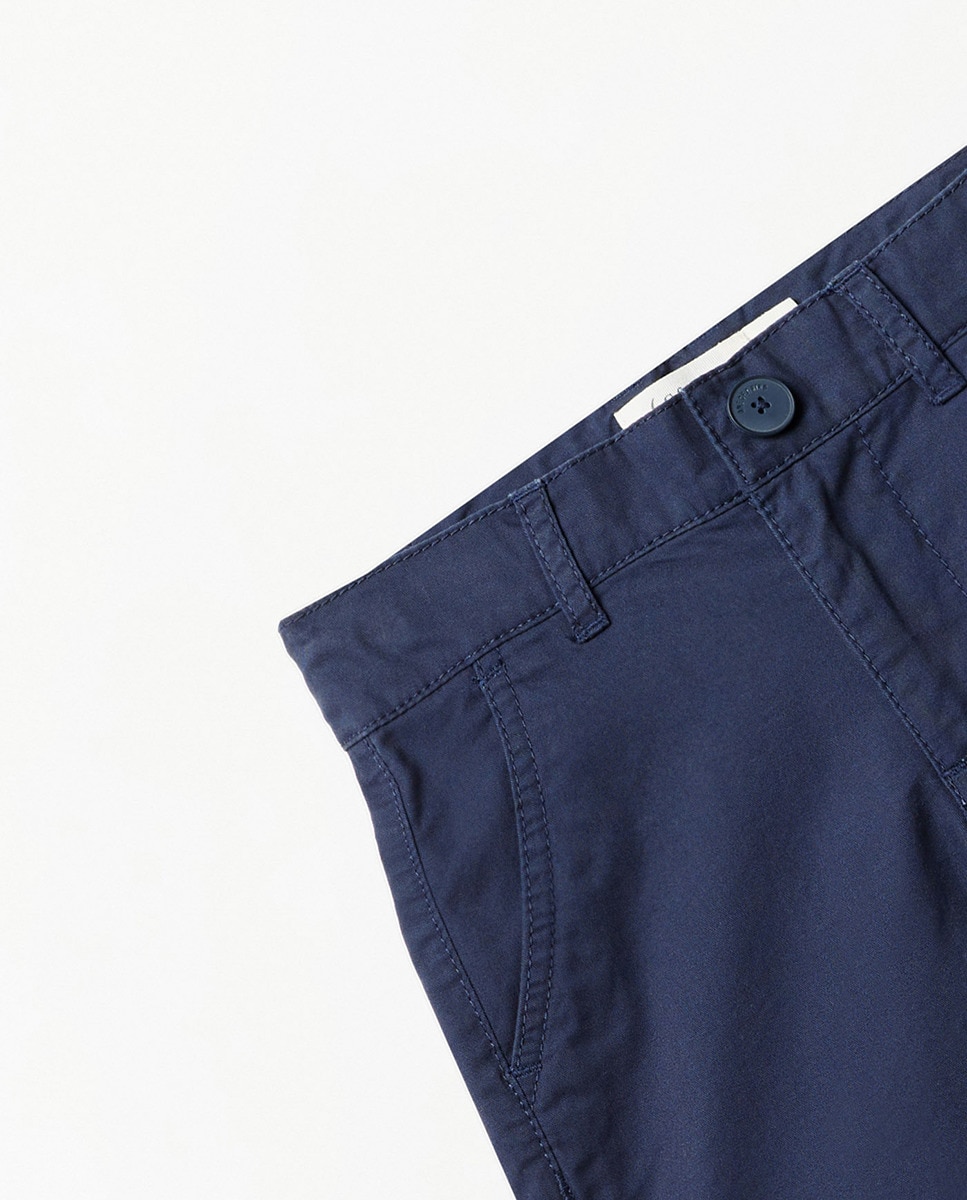 Bermudas Chino Básicas Marinho-2