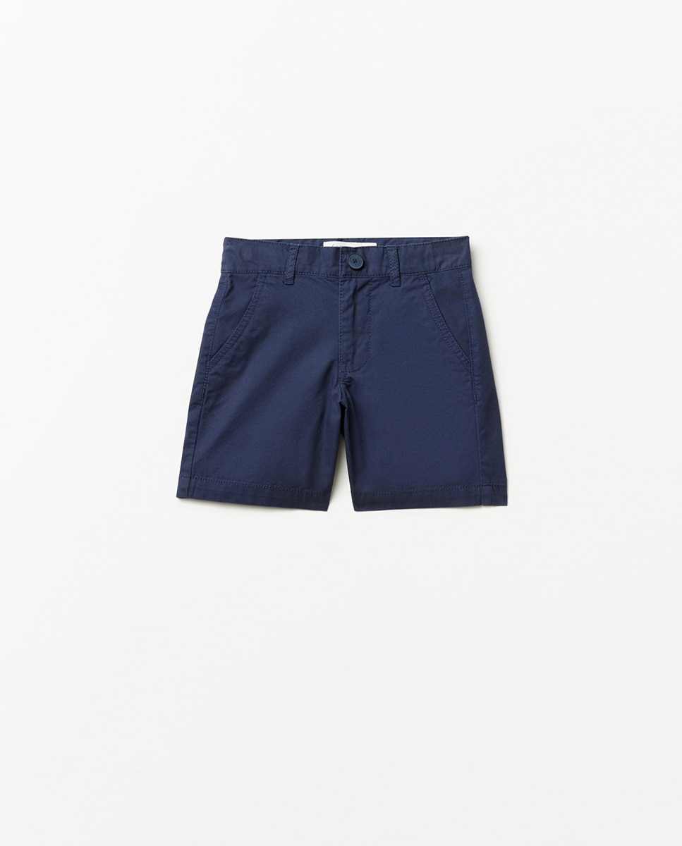 Bermudas Chino Básicas Marinho-1
