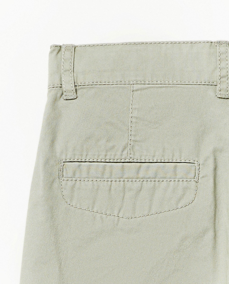 Bermudas Chino Básicas Caqui-4