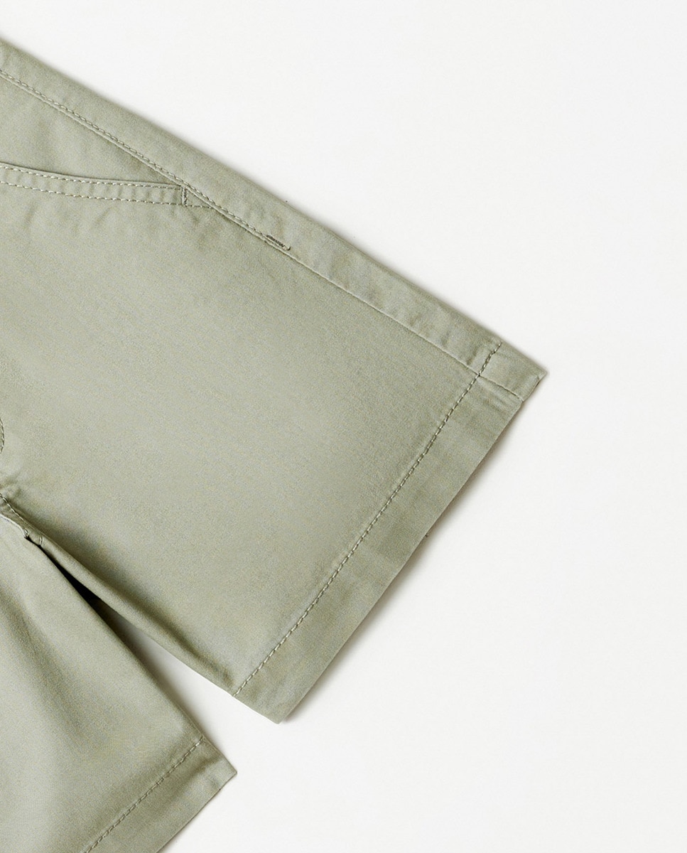 Bermudas Chino Básicas Caqui-3