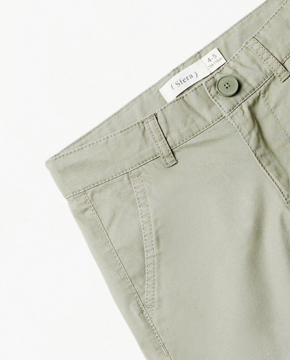 Bermudas Chino Básicas Caqui-2