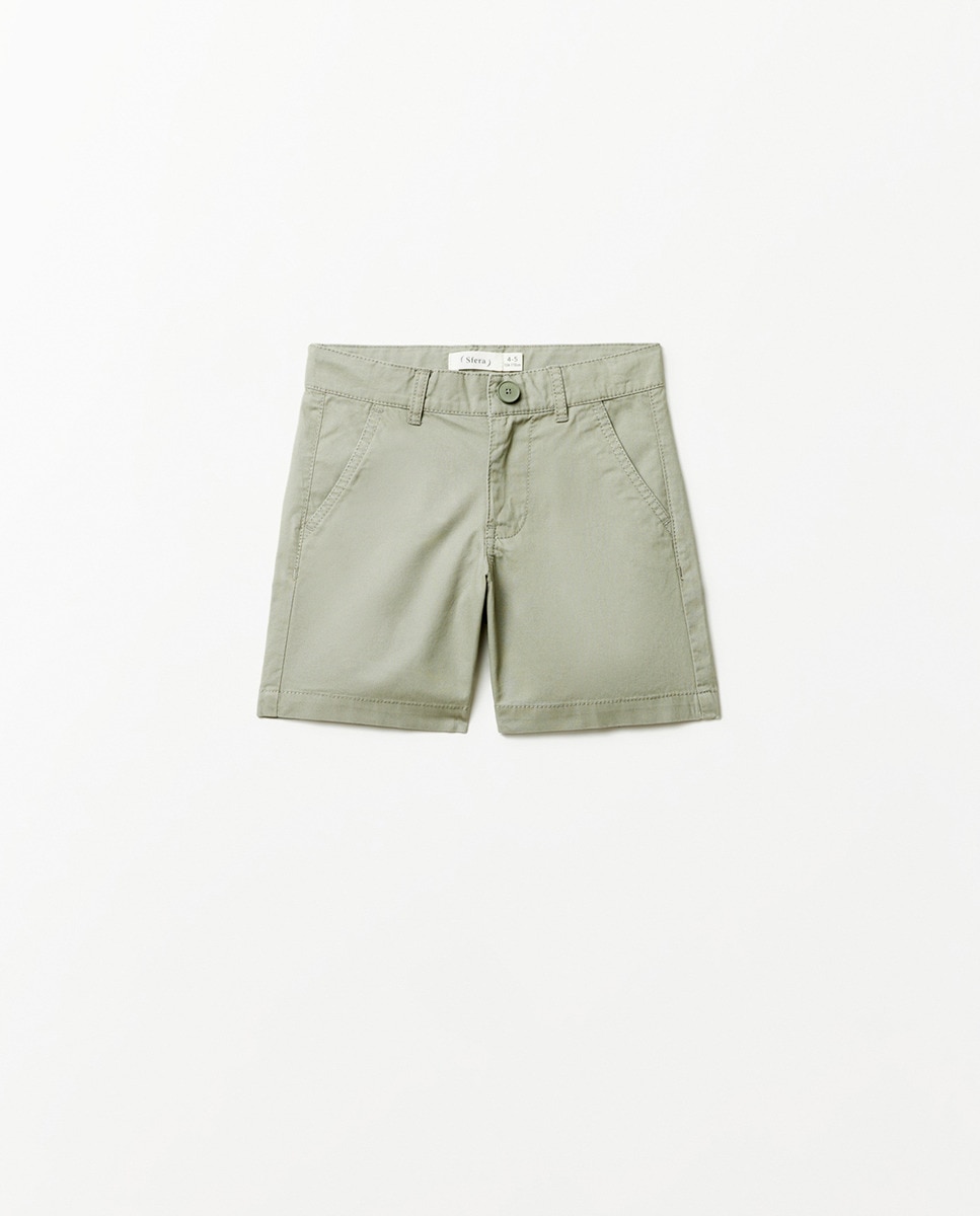 Bermudas Chino Básicas Caqui-1