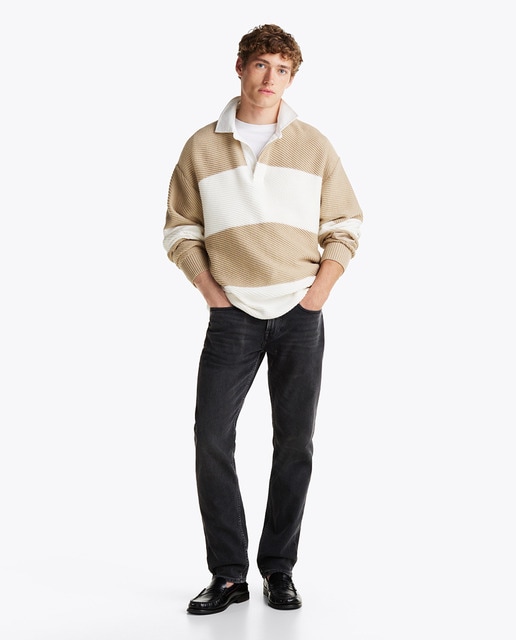 Imagen 0 de Pantalón vaquero de hombre de algodón y corte recto