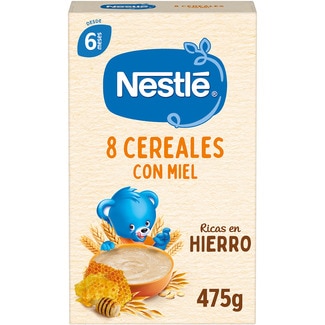 papilla de 8 cereales con miel desde 6 meses envase 475 g - Nestle