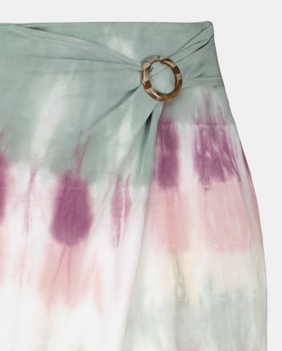 Saia com Laço Tie Dye Rosa-5