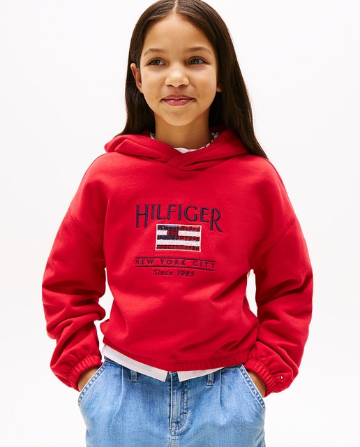 Imagem 0 de Sweatshirt com Capuz e Logótipo à Frente de Lantejoulas
