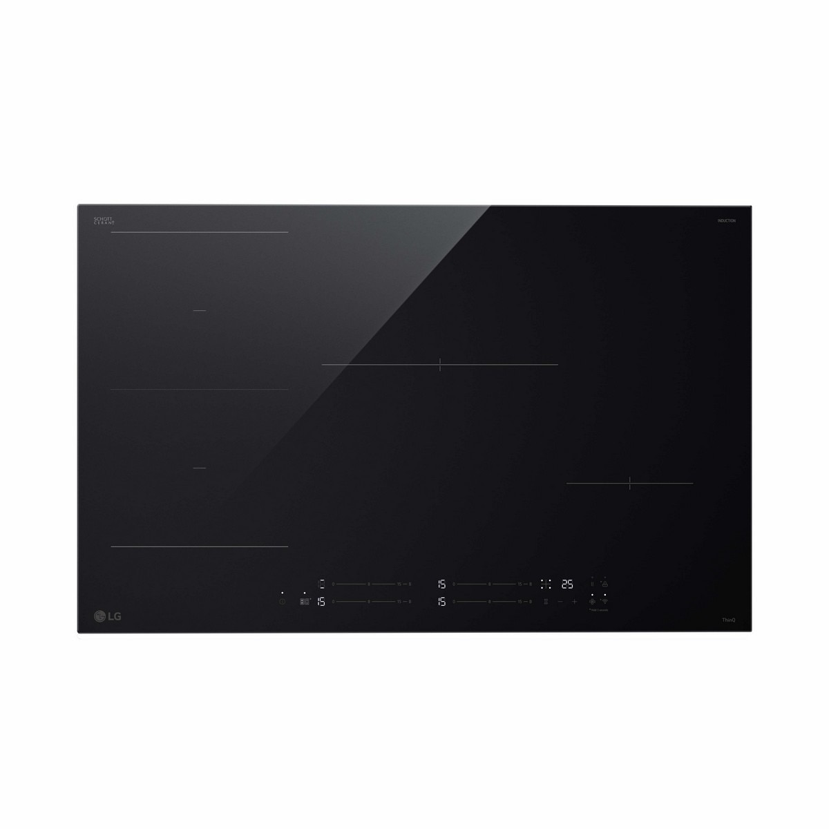 Imagem 0 de Placa de Indução LG CBIZ3035B com Zona Flex + 2 Zonas e de 80 cm - Preto