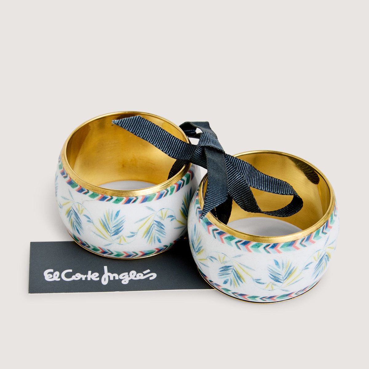 Set de 2 servilleteros hierro Zanzíbar El Corte Inglés Multicolor-3