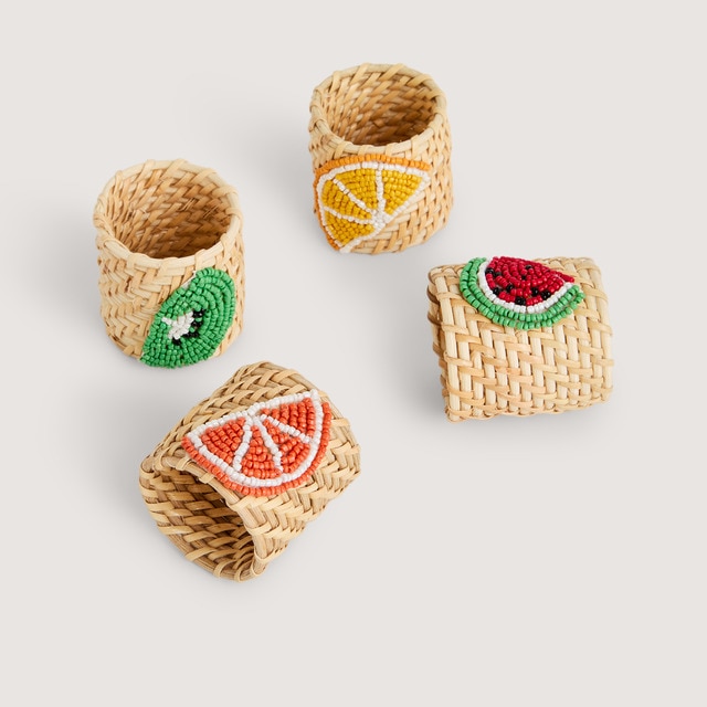 Imagem 0 de Conjunto de 4 Porta-Guardanapos Frutas