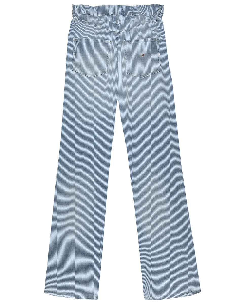 Jeans Paperbag de Cintura Subida Azul-7