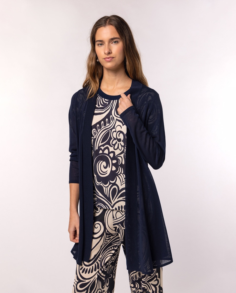 Chaqueta Vestidos Naulover El Corte InglÃ©s Chaqueta De Mujer Lisa Y  Abierta · Naulover · El Corte Inglés