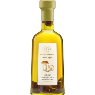 condimento de aceite de oliva infusionado con boletus botella 250 ml - Club Del Gourmet