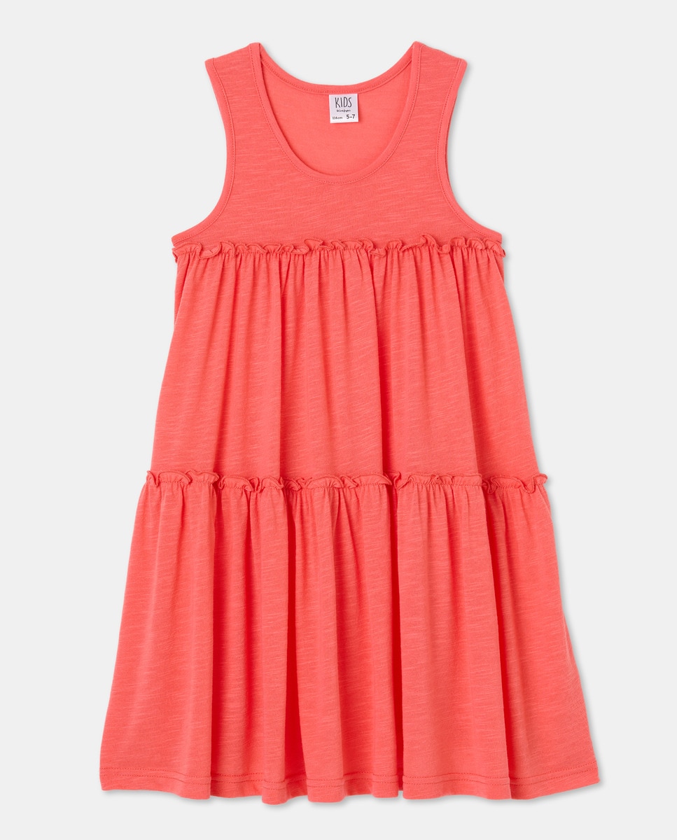 Vestido Liso Flamé 630 Coral-4