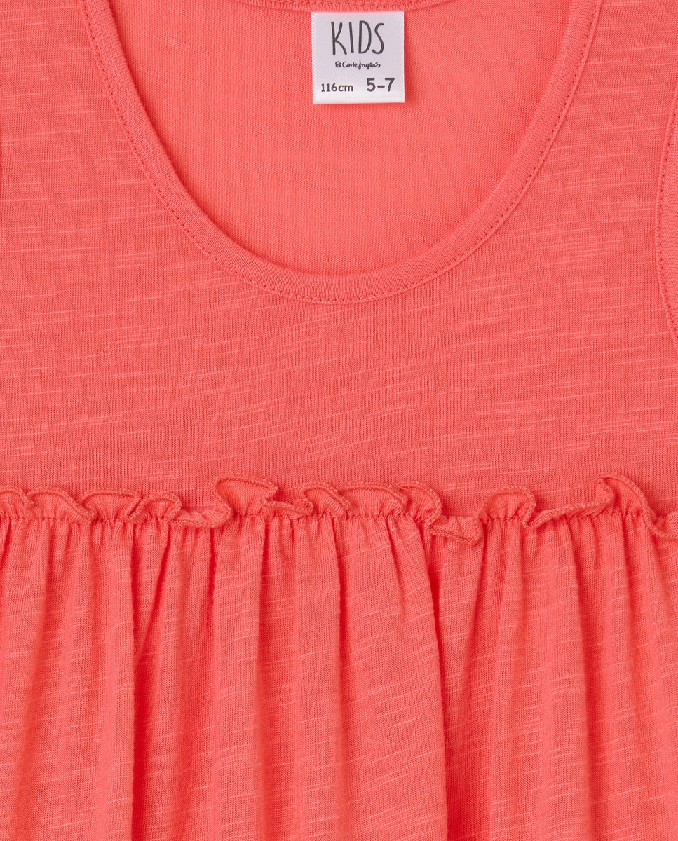 Vestido Liso Flamé 630 Coral-5