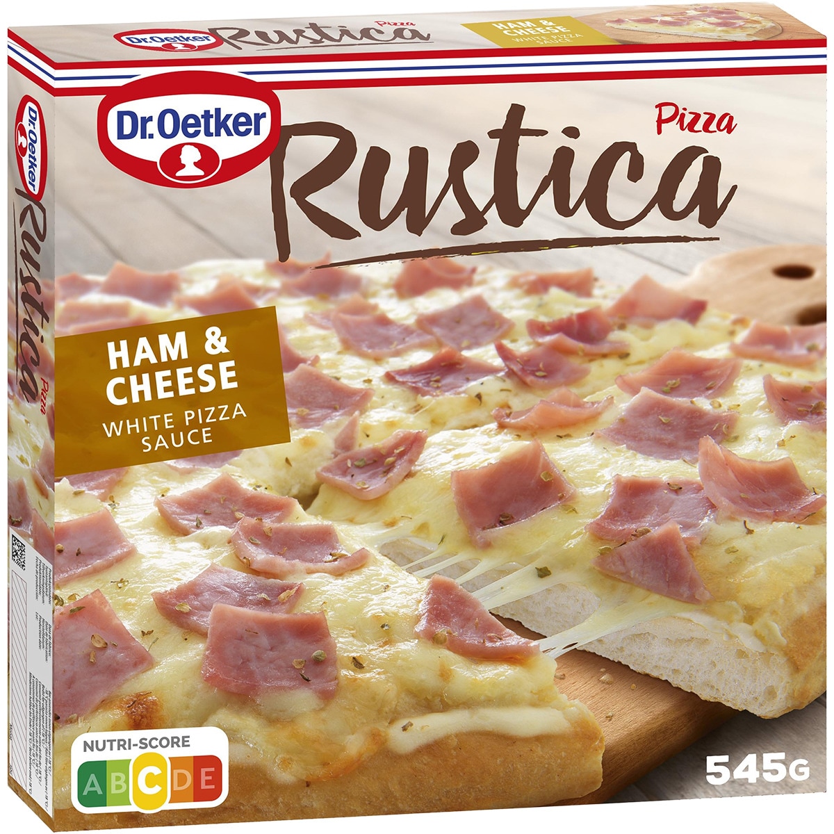 Rustica pizza doble jamón & queso estuche 680 g