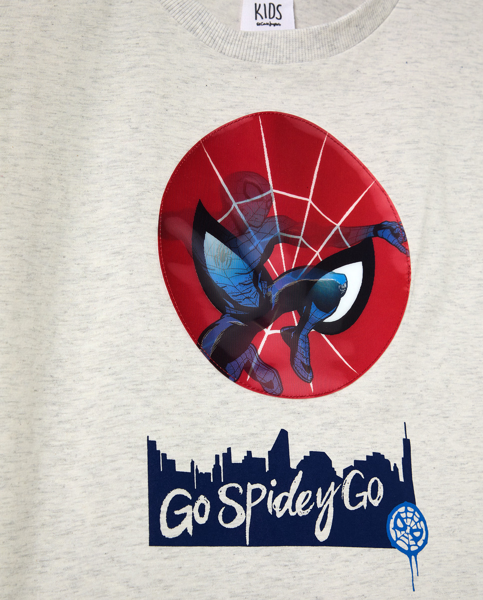 T-shirt com Holograma Homem-Aranha Azul-marinho-5
