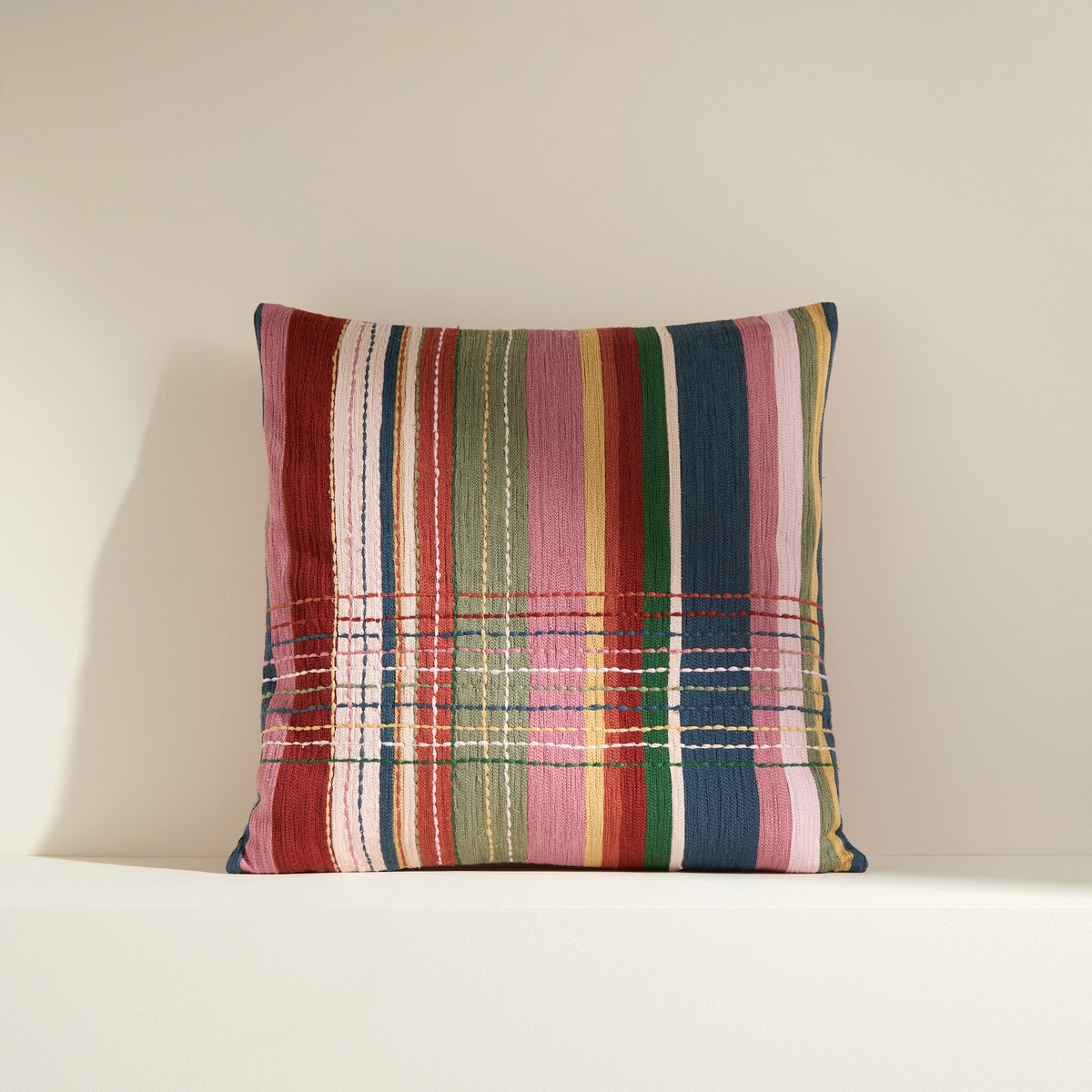 Almofada Decorativa com Bordado Turchi Multicolor-1