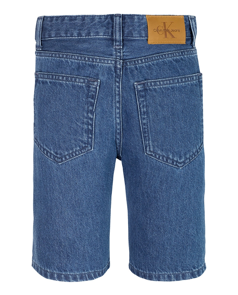 Bermudas de Ganga Relaxed Fit Azul-5