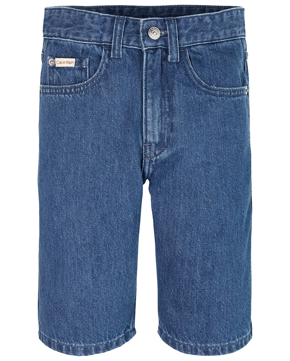 Bermudas de Ganga Relaxed Fit Azul-4