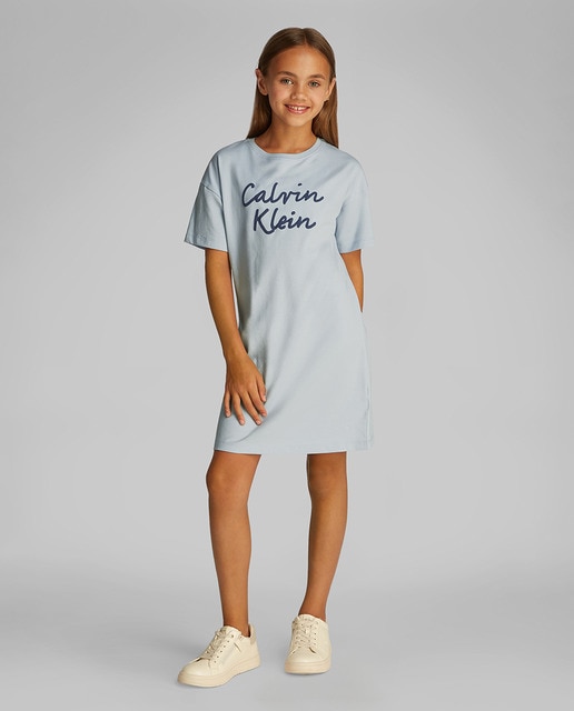 Imagem 0 de Vestido Estilo T-shirt com Logótipo em Cursivo