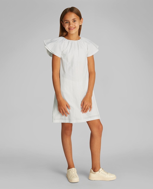 Imagen 0 de Vestido de niña popelín de manga corta