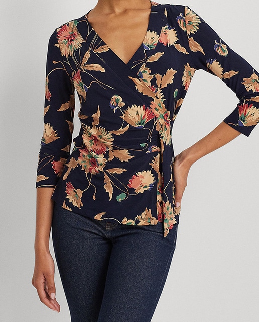 Imagen 0 de Top de mujer de punto con estampado de flores