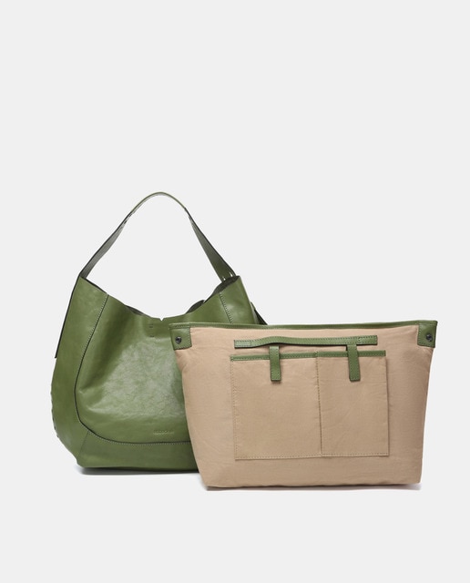 Imagem 0 de Mala de Ombro Oceans Diary em Pele - Verde