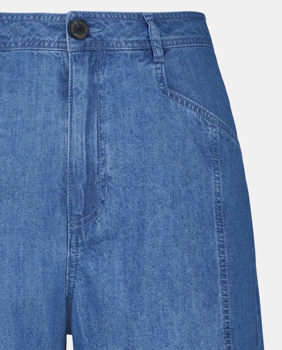 Jeans cropped Azul pálido-5