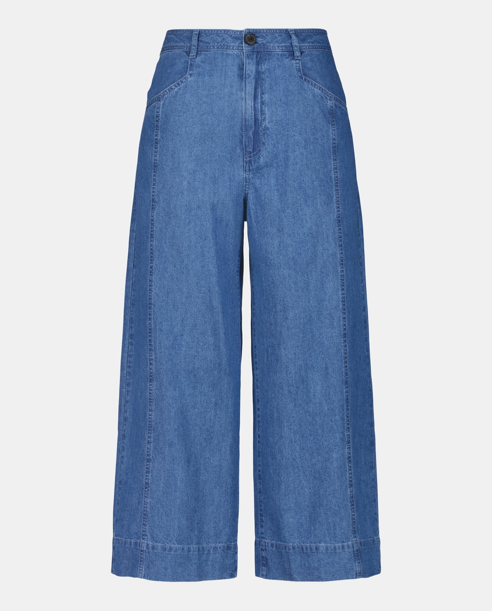 Jeans cropped Azul pálido-4